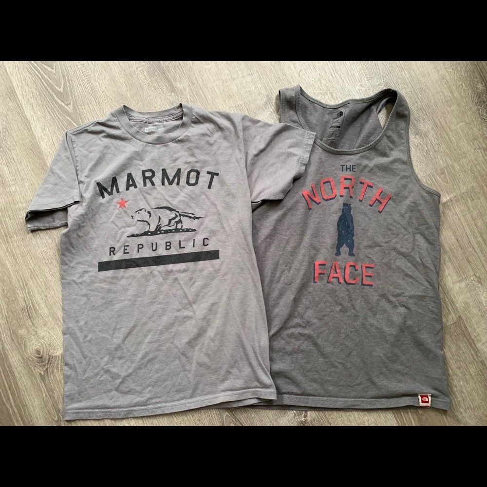 Men’s Marmot & North Face Tank Size Small